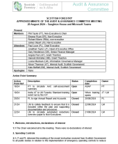 Audit & Assurance Committee Minutes - 20 August 2024